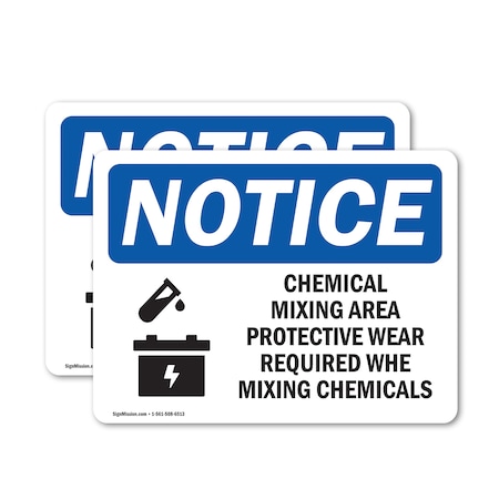 Signmission 5 in Height, 7 in Width, Vinyl Decal, Rectangle OS-2PACK-NS-D-57-L-10561